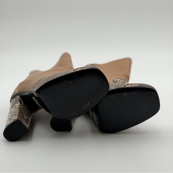 GUCCI PYTHON & LEATHER ANKLE BOOTS – SIZE 37 - Picture 5 of 8